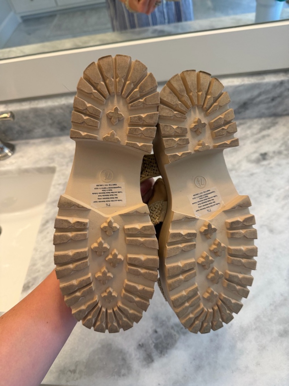 wild fable Braided Platform Fisherman Sandals in Tan - Picture 3 of 3
